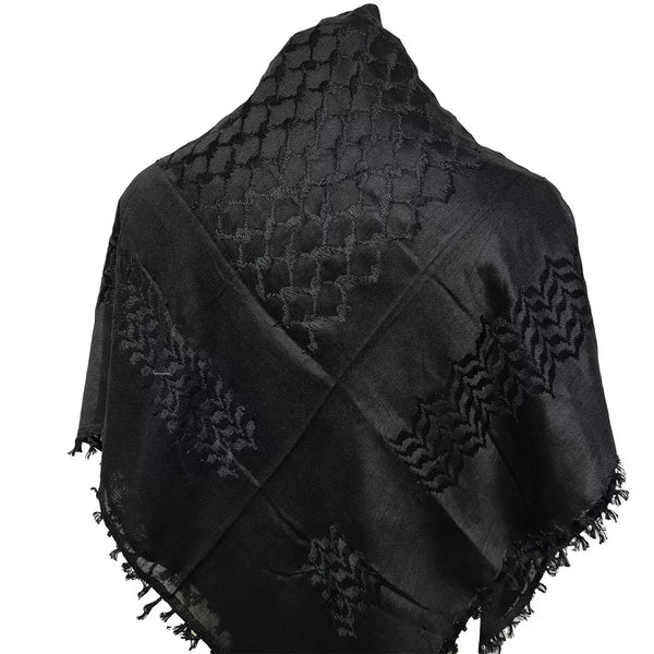 Palestinian Keffiyeh Black Arab Scarf