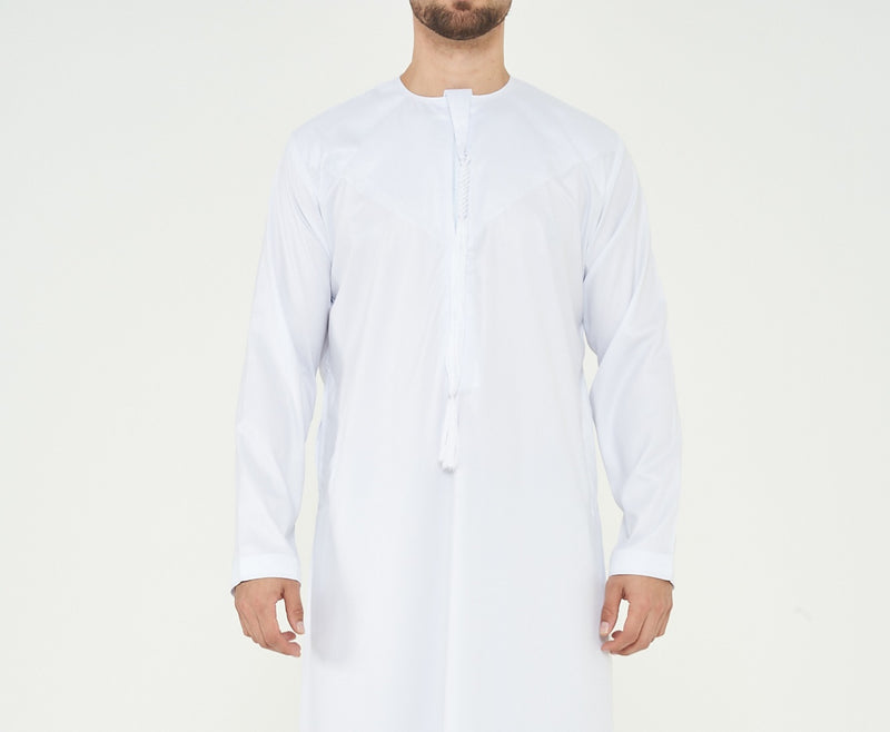 White Emirati Thobe – Simply Deen