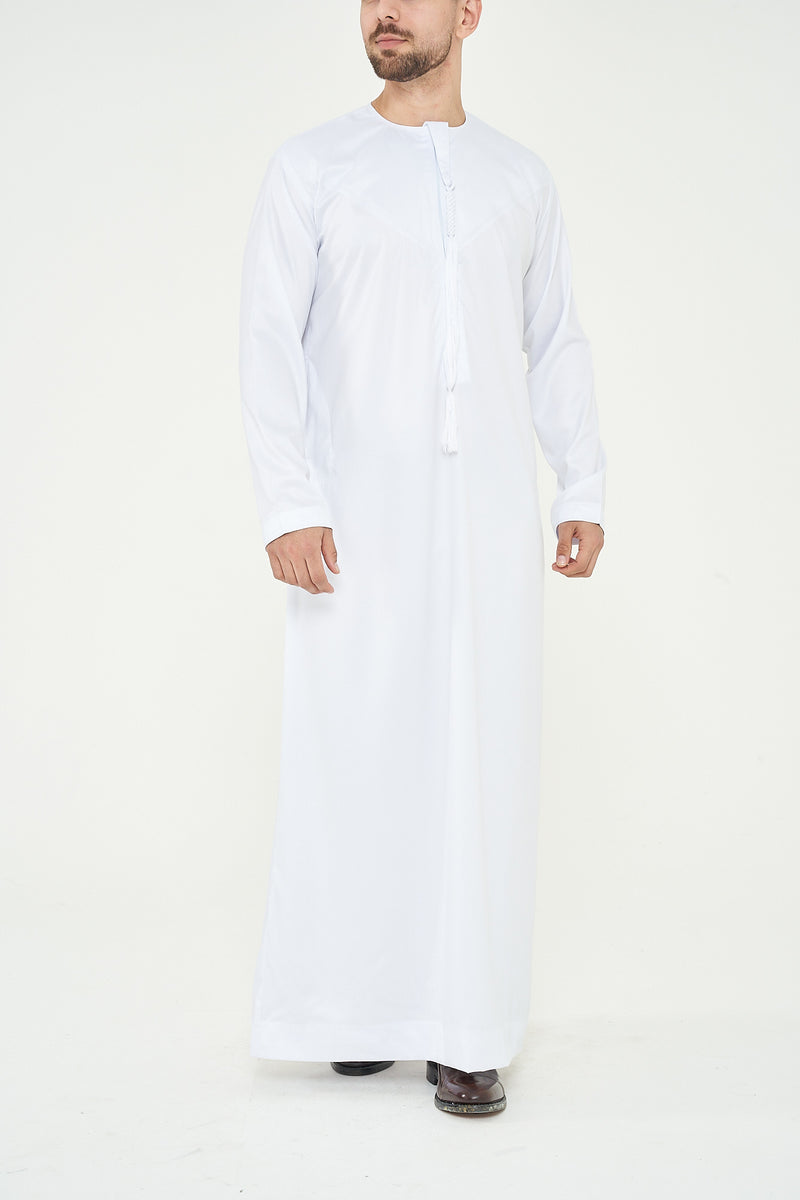 White Emirati Thobe – Simply Deen